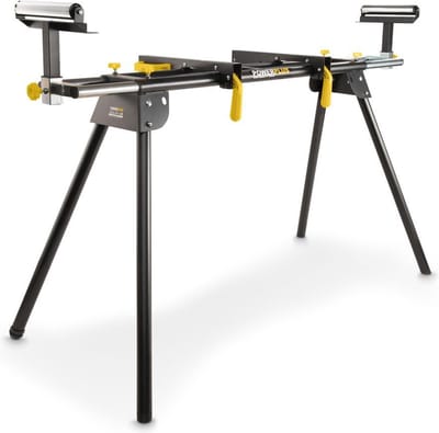 Powerplus verstekzaag onderstel POWX075200 - stabiele, opvouwbare 2mx635mm tafel, max. 150kg - hoogte 985mm - anti-slip - rollers