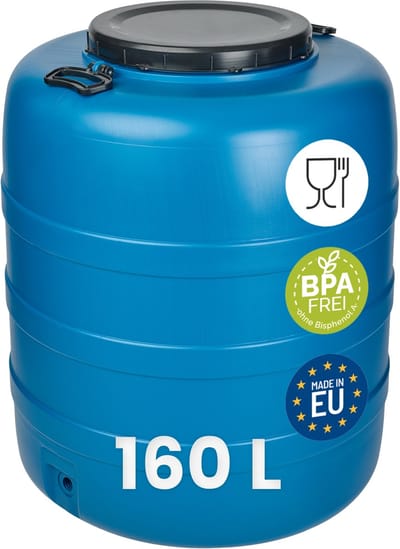 Garronda 160L – Vat met wijde hals - Kuilvoer in vat – Bagagetrommel – Gistingsvat – Gistingscontainer – Voerton