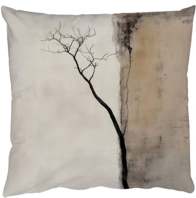 Sierkussens - Kussentjes Woonkamer - 50x50 cm - Wabi sabi - Plant - Beige