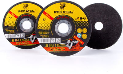 Pegatec High Performance - 20 Stuks - Doorslijpschijf 125 x 6mm – Geschikt voor Metaal/Staal – Voor Haakse Slijper/Slijptol