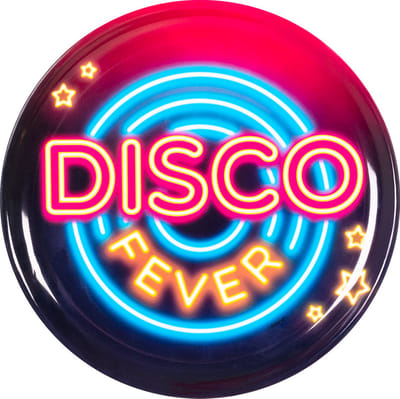 Boland - Dienblad 'DISCO FEVER' - Glitter & Glamour - 80s - Feestversiering