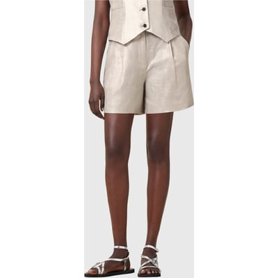 AllSaints Averie Short Silver Grey Taglia: 8 | Pantaloncini Outlet | Donna | Grigio