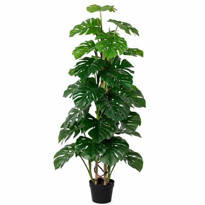 Florafy Kunstplant Monstera Monkey Leaf 125cm - Kunstplanten voor binnen - Onderhoudsvrij