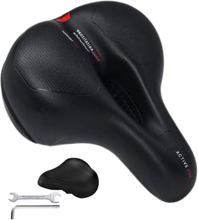 U Fit One Ventilatie Fietszadel - Uitsparing - Zadelvering - Gel Comfort - Zwart
