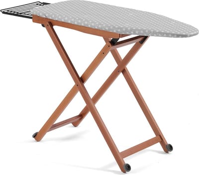 Arredamenti Italia 619 STIROLIGHT - Houten Strijkplank met Stoomunithouder - 135 x 45 cm - Groot Formaat - ARIT - Il cuore del legno