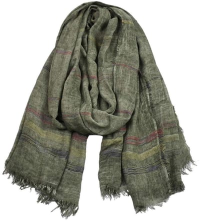 Dailygoods- Sjaal Heren Warm - Katoenen/Linnen Sjaal - Lange Halssjaal - Zachte Sjaal - Accessoire Herfst/Winter - 190x90 cm - Sjaaltje