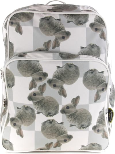 Kunstboer Rugzak Grey Bunnies - grijze konijntjes