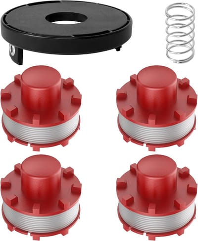 Vervangende Grastrimmer Spoel - Trimmer Draad Spoel - Gazon Onderhoud - Automatische Draadtoevoer - 8M x 2mm - Rood