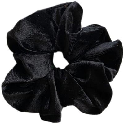 Dailygoods- Haarelastiekjes fluwelen premium - grote grip - elastisch - voor dames/meisjes - 1 stuk - geschikt voor alle gelegenheden - Haarband