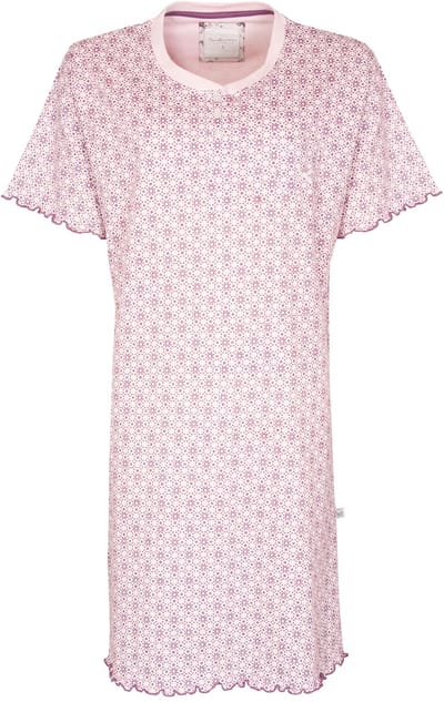 Tenderness Dames Nachthemd - 100% Katoen - Lichtroze - Maat 3XL
