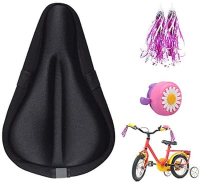 Ademend Kinder Gel Fiets Zadelkussen met Memory Foam - 9 "x 6" Water- en Stofbestendig
