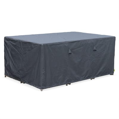 sweeek - Beschermhoes 172x112cm donkergrijs polyester voor tuintafels vasto 10, vabo 10 en cubo 10