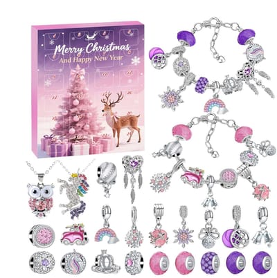 Sieraden -24 stuks Kerst Countdown Ambachten | Creative Pearl voor kinderen - tieners en volwassenen | Leuke vakantieactiviteit voor productie