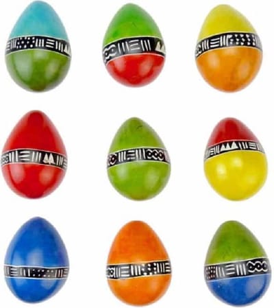 Decoratief Ei van Keniaans Speksteen (Assorti)