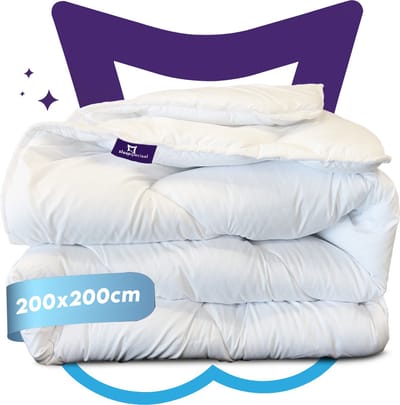 Slaapspeciaal All year dekbed enkel - Essential White Series | 200x200 - Dekbed Geschikt Voor Alle Seizoenen - Zomerdekbed & Winterdekbed - Anti Allergie - Hoogwaardige Ultra Soft - Hotelkwaliteit - Tweepersoons Dekbed