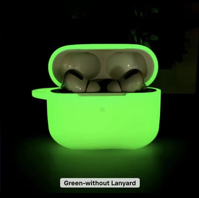 Glow in the Groen Siliconen Hoesje voor Apple AirPods 3 – Beschermcase