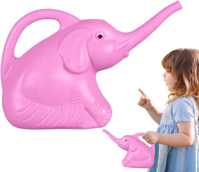 Kinder Gieter - Olifant Gieter - Planten Water Geven - Lange Tuit - 13 x 19 x 13 cm - Roze
