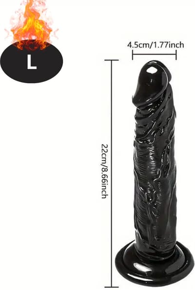 Nivard Dildo - Anaal - Met Zuignap - Siliconen - Sex Toys - Voor Mannen & Vrouwen - Voor Koppels - Couples - L - Zwart