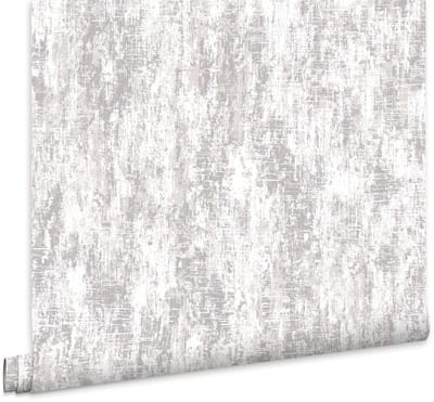 Laura Ashley Whinfell Behang - Glitter - 10mx52cm - Wit