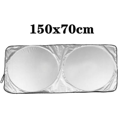 Bouclier de Protection Solaire UV Universel Fenêtre Avant Arrière Voiture Pare-Soleil Voiture Pare-Neige Glace Pare-Soleil Pare-Soleil Pare-Soleil Housse Pare-Brise Auto white