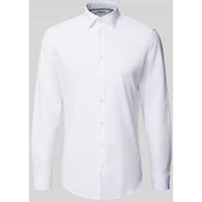 slim fit zakelijk hemd met kentkraag