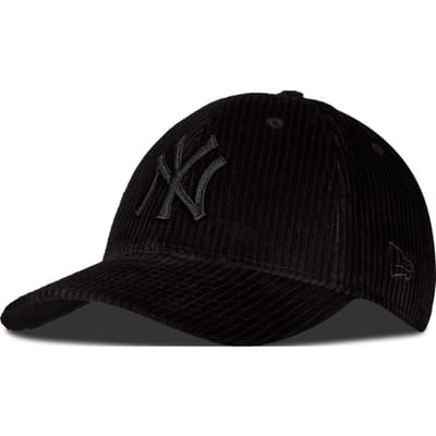 New Era 9FORTY Petten Unisex - Zwart - One Size - Ribfluweel