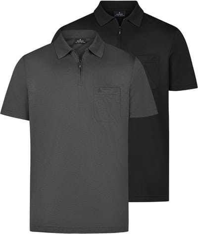 RAGMAN Heren poloshirt 2 pack Basic