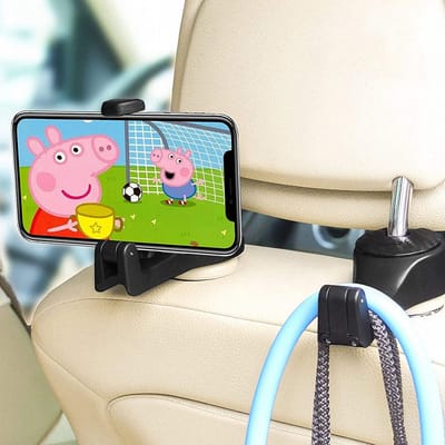 Telelefoonhouder - 2 Stuks - autostoel - smartphones - filmpjes kijken - achterbank - autostoel - haak - telefoon - bevestiger