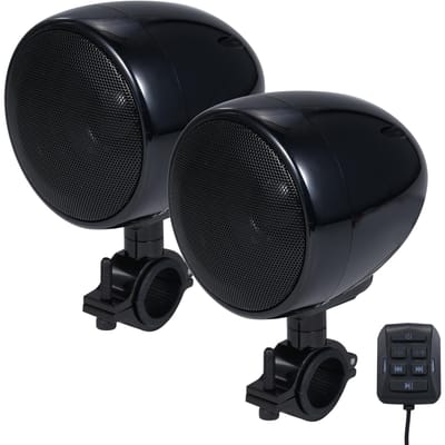SPK350 3,5-inch waterdichte BT-motorluidspreker met twee 15W-luidsprekers, 300W piekvermogen, met zwart