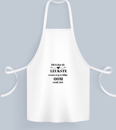 Akyol - dit is hoe de leukste en meest geweldige oom eruit ziet Keukenschort - Oom - meest leukste oom - verjaardag - cadeautje voor oom - oom artikelen - kado - geschenk - 82 bij 71 cm
