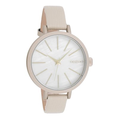 OOZOO Timepieces - Zand horloge met zand leren band - C8665