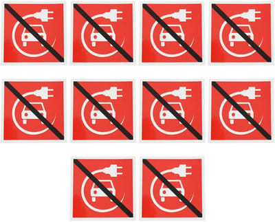 Dailygoods - Zelfklevende Waarschuwingsstickers voor Laadpalen