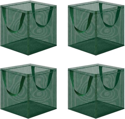 Waterplant Mand - Opvouwbare Mand - Planten Kweken - Ademend Gaasdoek - 4 stuks Groen - Groen
