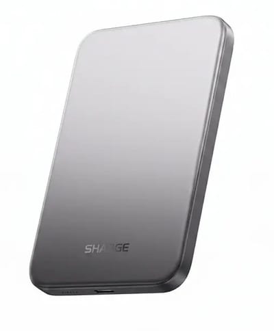 SHARGE Magnetic Wireless Power Bank 10000 mAh 30W Zwart