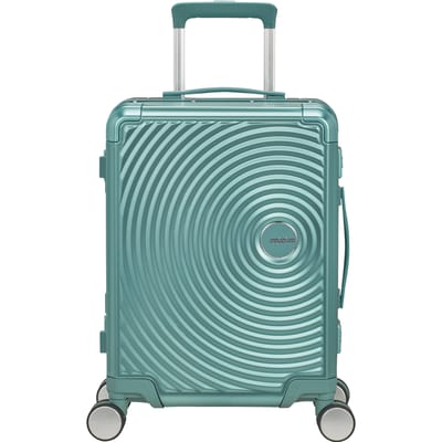 American Tourister Soundbox Alu Spinner 55 / 20 TSA Trolley Dusty Turquoise