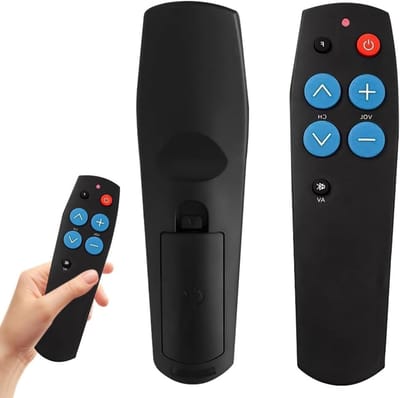 Gebruiksvriendelijke TV afstandsbediening met grote knoppen, ideaal voor ouderen, universele bediening, perfect als cadeau voor senioren en eenvoudig aan te passen