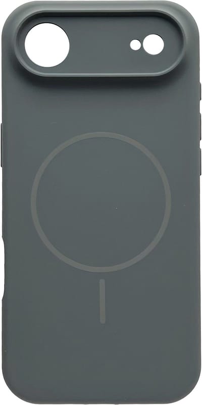 Casemania Hoesje Geschikt voor Apple iPhone 17 Air - Grijs - Zachte Liquid Siliconen Magnetisch Back Cover Case - Geschikt voor MagSafe - Telefoonhoesje met Camera Bescherming