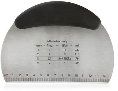 Orion - Universele Keukenspatel - Roestvrijstalen Mes - 16 cm - Antislip Handvat