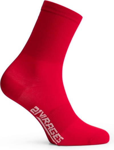 21Virages 2 PAAR  Colora fietssokken zomer Rood - 37-42