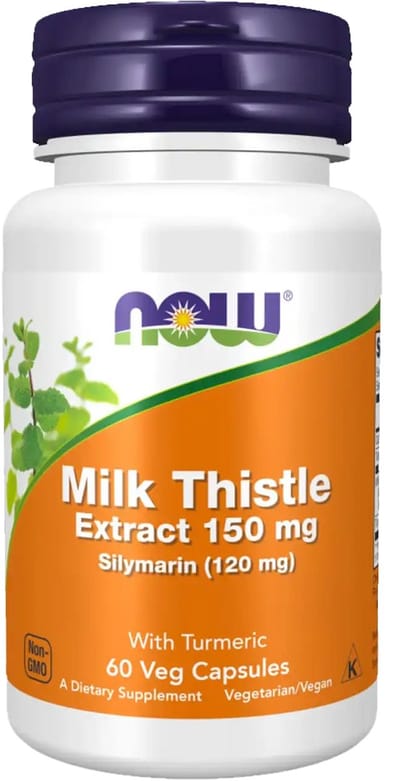 Now Foods Milk Thistle Extract 150 mg (60 caps) Unflavored - Vitaminen, mineralen & gezondheid - Kruiden