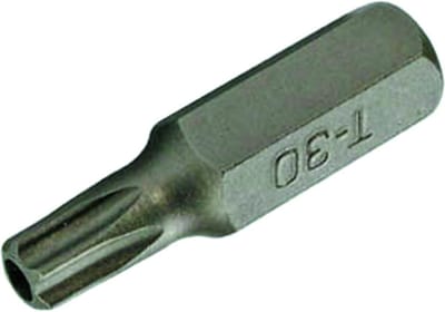 Schroevendraaierbit T-profiel met gat kort 04186T10 Ø T 10 8 mm 6-kant professioneel