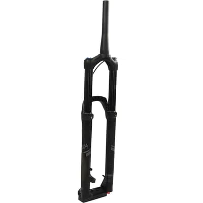 Fourche avant de VTT 175 mm de débattement Fourche à suspension de vélo Pivot conique Blocage à distance Axe traversant 29 pouces black