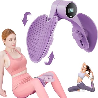 Pelvische Spiertrainer voor Vrouwen, Versterk Billen en Benen met Instelbare Weerstand en Slimme Telchip, Ideaal voor Spierherstel en Fitness