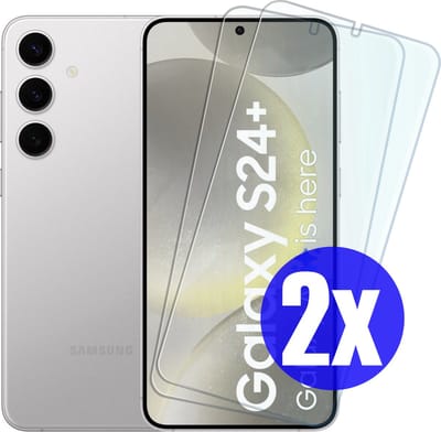 Screenprotector geschikt voor Samsung S24 Plus (S24+) - Gehard Glas - Tempered Glass Armor Screen Cover - 2 Stuks