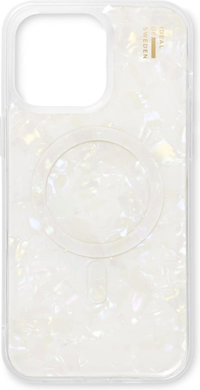 iDeal of Sweden Pearlised Case met magnetische ring geschikt voor iPhone 15 Pro Max White