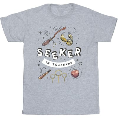 Harry Potter Jongens Zoeker In Training T-Shirt (Sportgrijs)