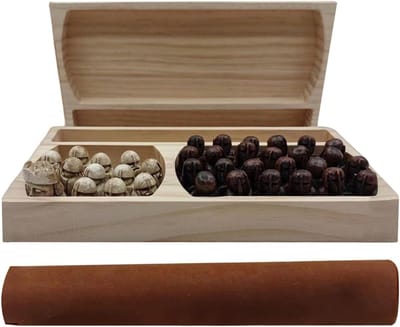 Asymmetrisch schaakspel - Strategisch spel - Familie spelavond - Unieke spelregels - 32.3 x 16.5 cm - Houtkleurig