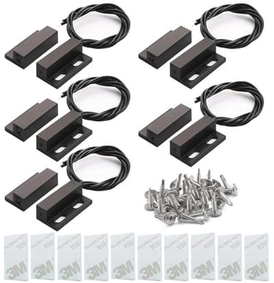 Veiligheidsvenster Poortcontactsensor Alarm met Magnetische Deursensor - 5 Stuks