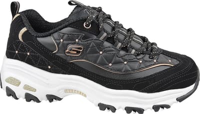 Skechers D'Lites, Vrouwen, Zwart, Sneakers, maat: 36
