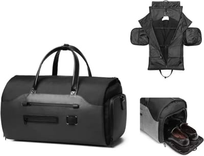 Avoir Avoir®-Opvouwbare Zakelijke Weekend- / Reistas multifunctionele handtas-Zwart-duffel bag-Laptop- Zakenreis Handbagage -Reistassen-Spat Waterdicht-Schoenenzak-52x33x26cm-Nu bij Bol.com